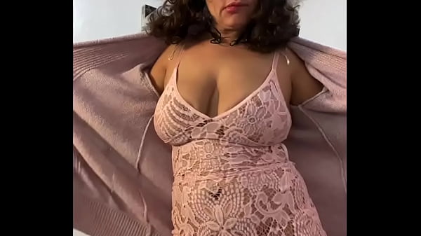 Anna Maria Mature Latina new sexy pink lingerie